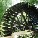 A water wheel in Veules des Roses on the french coast